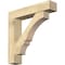 Ekena Millwork Balboa Block Rough Sawn Bracket w/ Offset Brace, Douglas Fir, 8"W x 38"D x 38"H BKT0806X38X38BOA05RDF - alternate 1